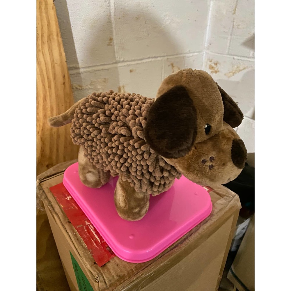 Little Miracles Sweet Snoodles Brown Puppy Dog Nubby Plush Stuffed Animal